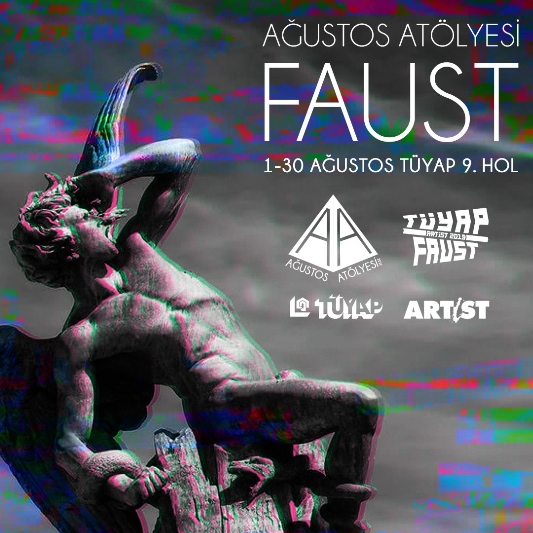SanatFuari's tweet photo. @sanat_karsi ile birlikte oluşturduğumuz yaz okulu Ağustos Atölyesi, 2019 yazında Faust ile yola devam ediyor. Ağustos Atölyesi 1-30 Ağustos arasında Beylikdüzü’nde Tüyap’ta gerçekleşiyor. Bu yılın en keyifli sürprizi atölyenin tiyatroya odaklanması. https://t.co/3MD5MuF1Lh
