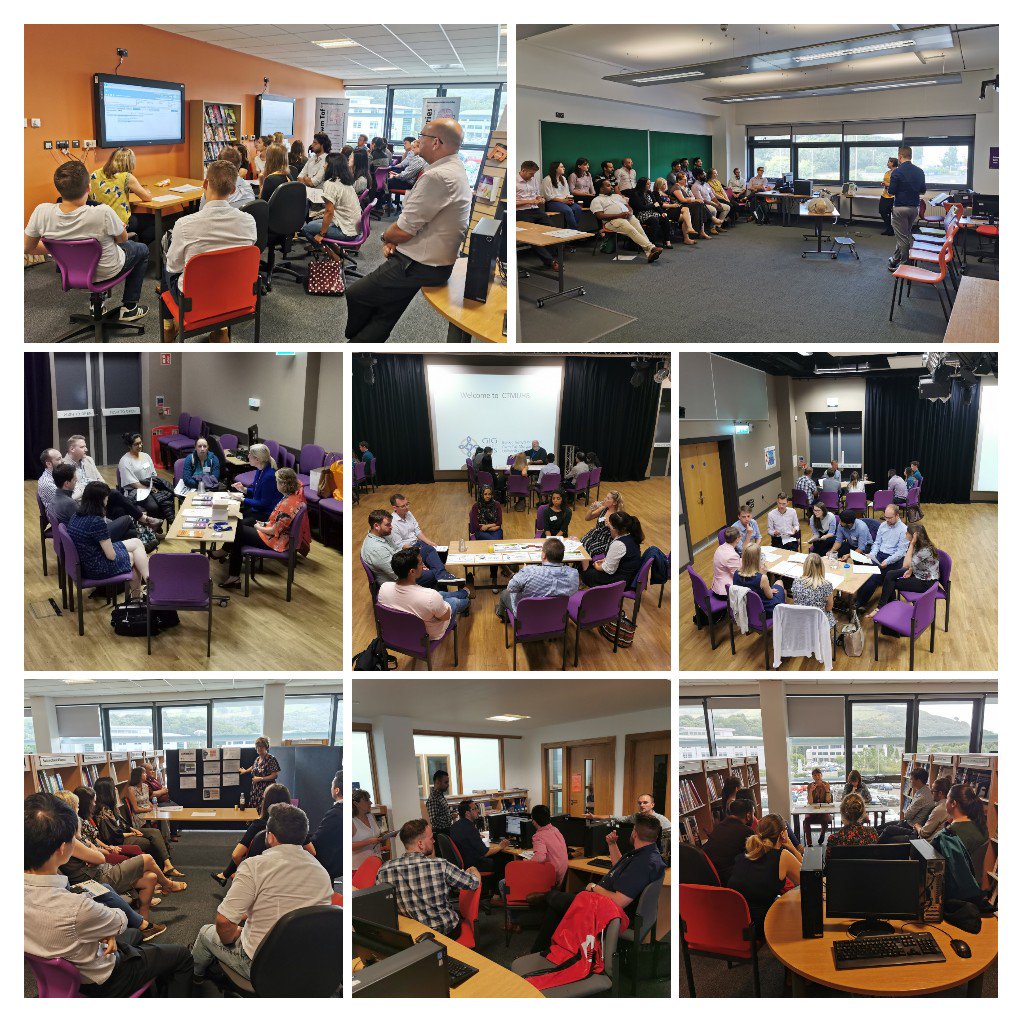 CTMMedEd's tweet photo. The expo style afternoon at #Induction2019 is almost over. Lots of questions, lots of discussion with @CwmTafMorgannwg colleagues #medicaleducation https://t.co/LxY1aFz5dF
