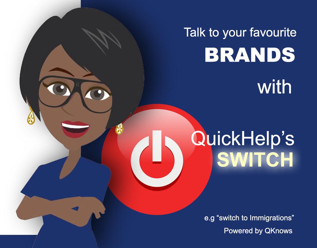SYLMultimedia's tweet photo. You can now talk to your favourite brands with QuickHelp's Switch! - https://t.co/A352umpvNe https://t.co/kVsJwSpdMk