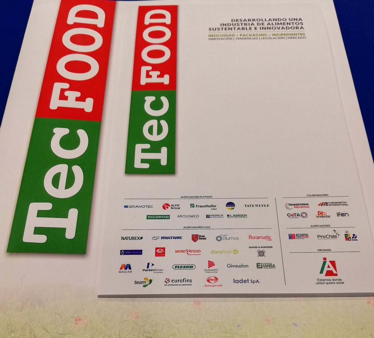 PoloColorantes's tweet photo. Hoy estamos participando del 5to seminario #TecFood importante encuentro de la industria de alimentos #colorantesnaturales #antioxidantes @iniachile @FIA_Chile https://t.co/jEXWuDMIbR