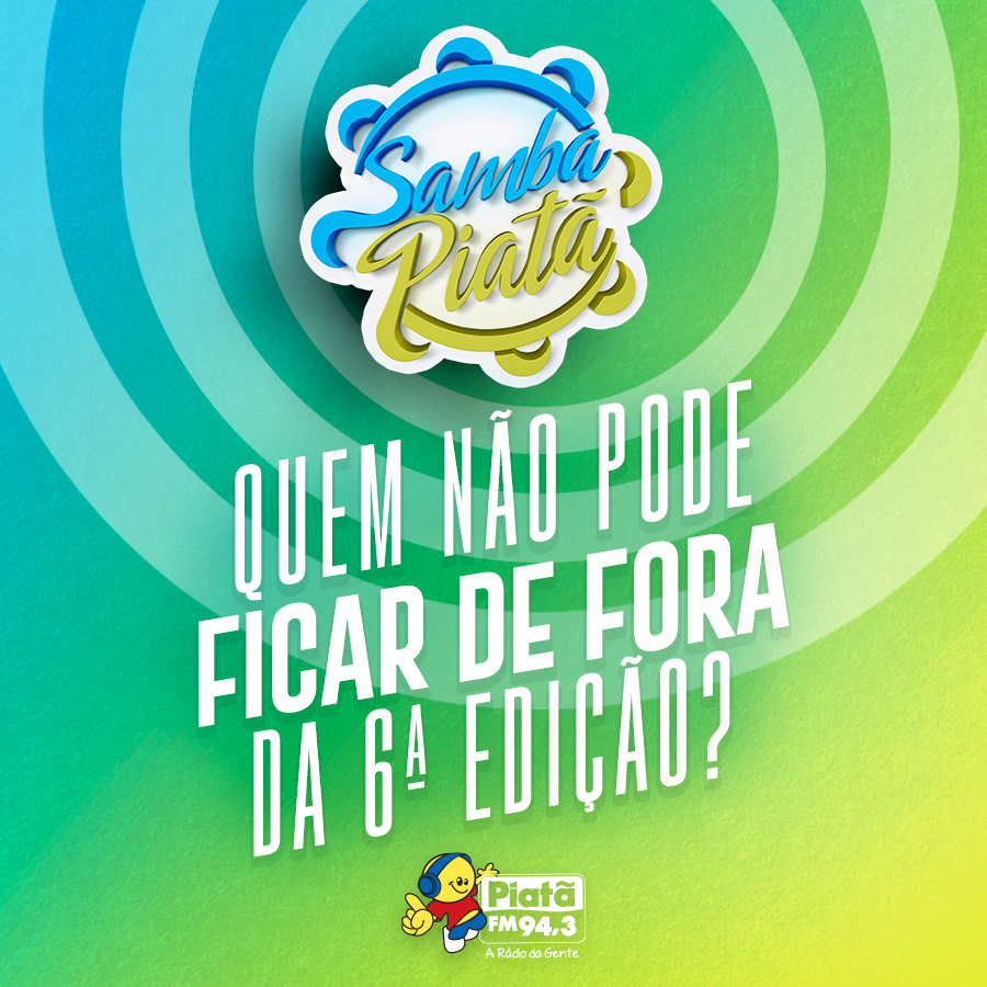 PiataFM's tweet photo. Ano que vem promete! 🙌 Diz aqui pra gente quem não pode ficar de fora do #SambaPiatã2020?🤔☝🎶🎧
ㅤ
#EmpurraPiatã #SambaPiatã #VamosPartiu #SambaPiatã2020 #SaveTheDate #19DeAbril #Samba https://t.co/vuYsFBy36x