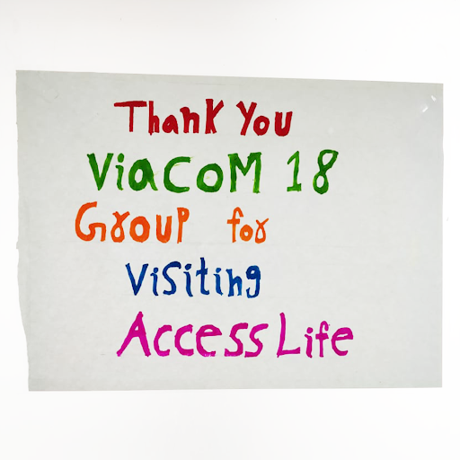 viacom18's tweet photo. Day 2 of #ViacommunityWeek ended with heartfelt stories, smiles and dance. Team #Viacom18 had a great time with young cancer warriors of @AccessLifeIndia making them that #OneLessBozo https://t.co/P89ZglsPkp
