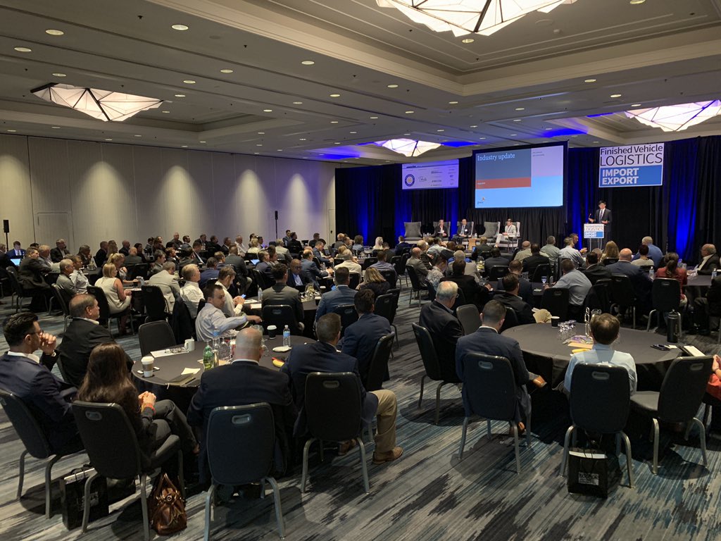 mallard44's tweet photo. Largest attendance for this years #FVLIE with a packed program. Mass adoption of electric vehicles to be adopted by 2025/7 in the US according to Andrew Higashi from @PwC - Europe and China will be a lot more aggressive @Auto_Logistics https://t.co/2s4Gg33RB7