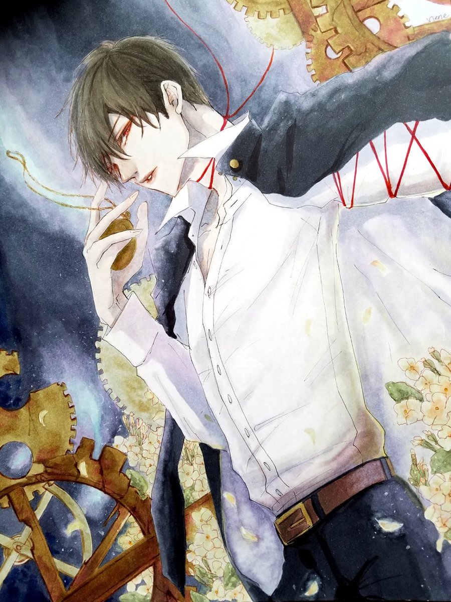 アイコンの子なんですが コピックで塗る歯車の重厚な金属の質感を自分なりに考えて塗 ねねのイラスト