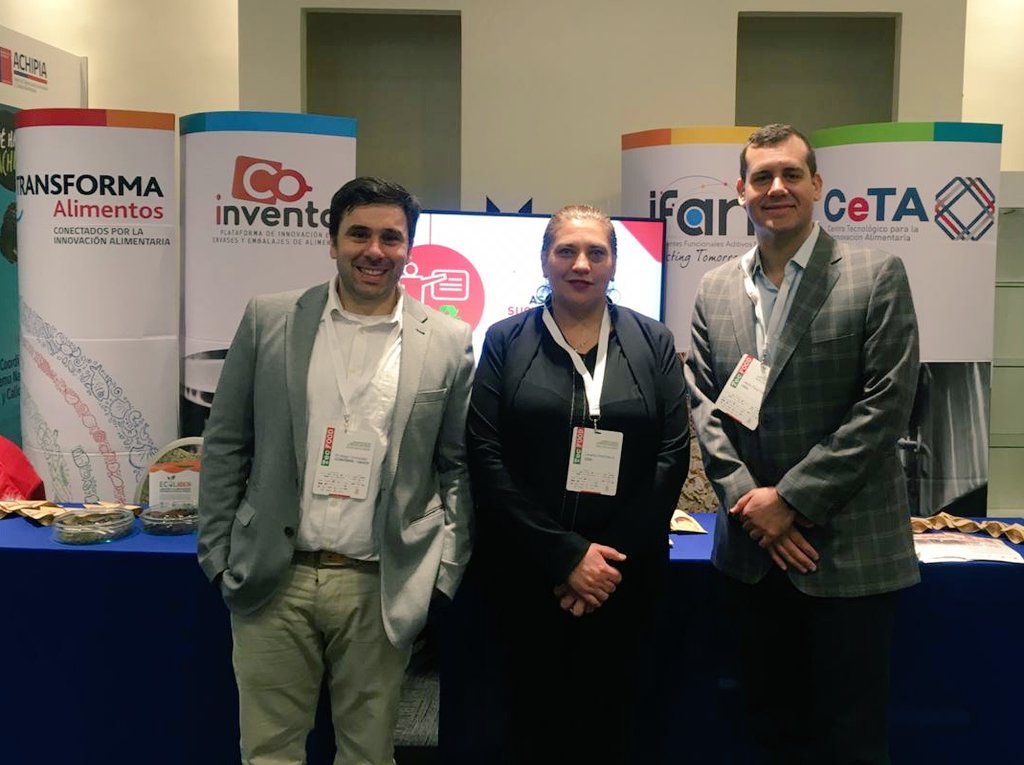 cetalimentos's tweet photo. #FelizMiércoles Ya estamos en la #Tecfood, en conjunto con @Transforma_Alim, @CoInventa y el @IfanPrograma, dando a conocer nuestra oferta de servicios para la #InnovaciónEnAlimentos, envases y embalajes 🍅🧀🍞🍏🥫 https://t.co/sFaIxm0gOG