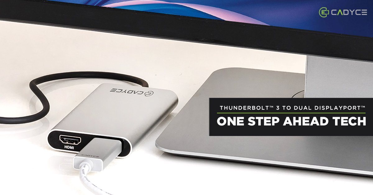 cadyceinc's tweet photo. Unreal 5K experience.⠀
⠀
Cadyce's CA-T3DP allows you to add two 4K or one 5K DisplayPort monitor to your computer having Thunderbolt 3 port.⠀
#cadyce #connectivityexpert #makinglifeeasier #Thunderbolt3toDualDisplayPort #thunderbolt3 #dualdisplayport #5Kresolution #4Kresolution https://t.co/N4Rlu17Sb4