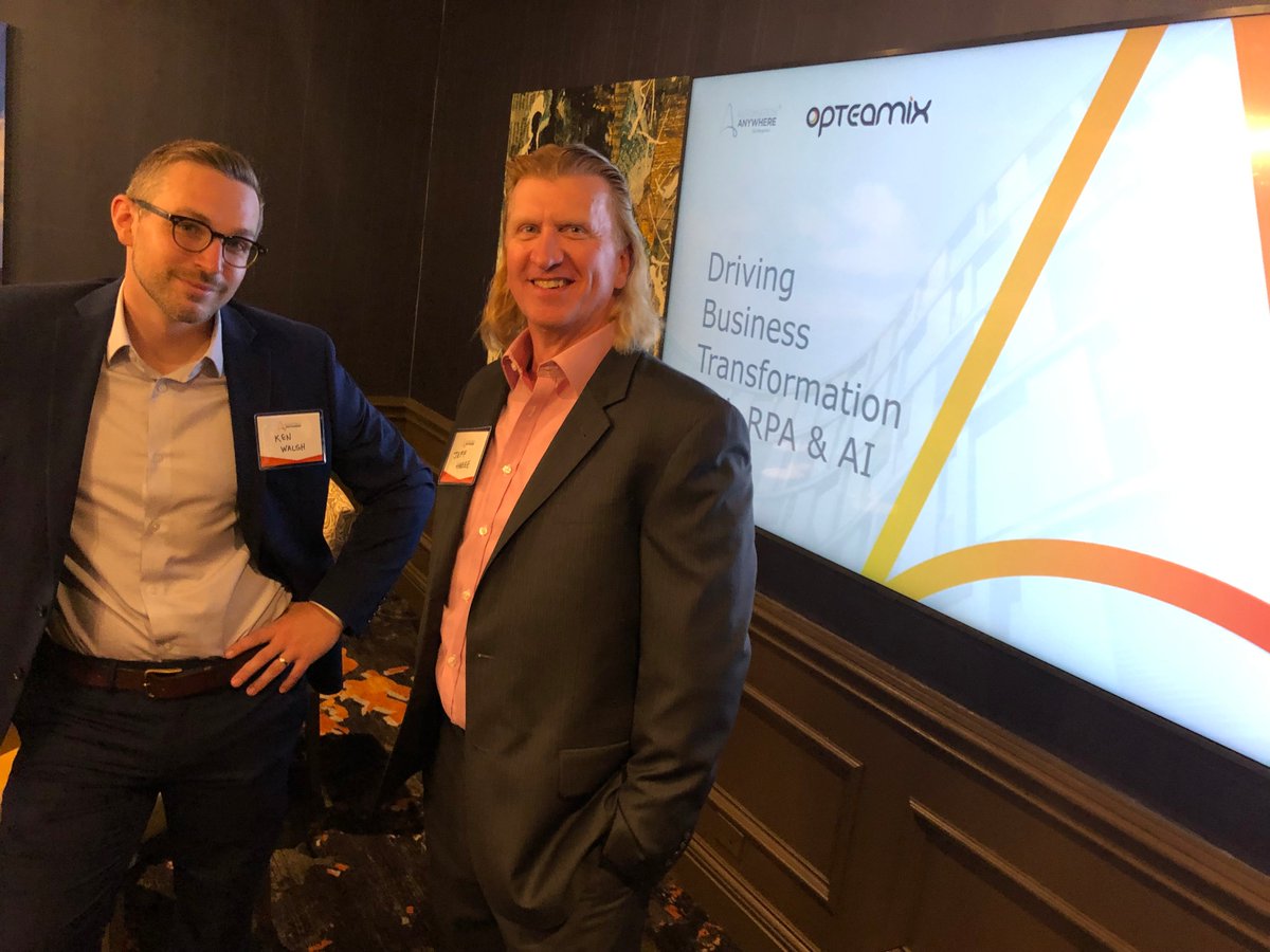 Opteamix's tweet photo. And that’s a wrap for the #RPA Roundtable in association with @AutomationAnywh Stay tuned for our upcoming events.
Kickstart your #Automation Journey now -> https://t.co/3cQtL9ffJH
#futureofwork #RPAevent #RoboticProcessAutomation #BusinessEvent #EventTec https://t.co/occNiKbflO