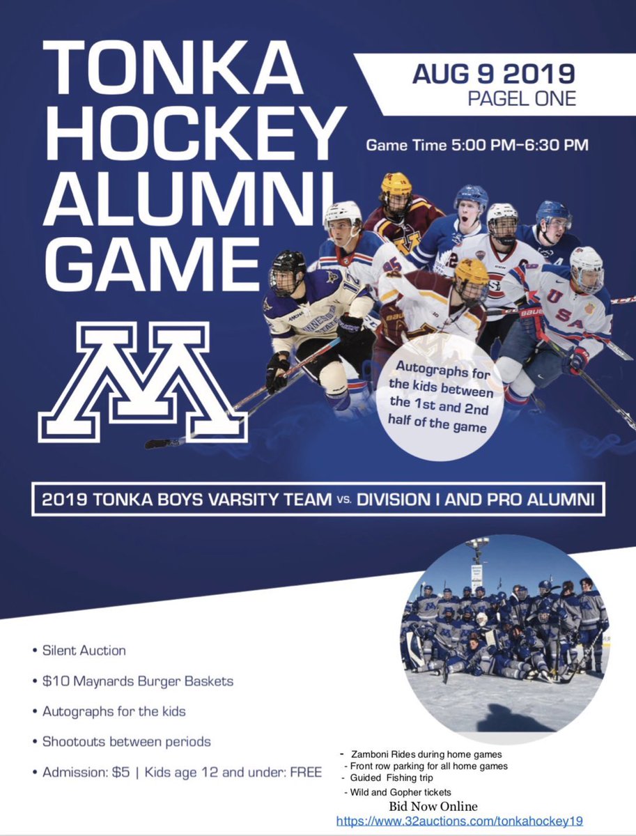 Minnetonka hockey fans! Come out to Pagel this Friday night from 5:00-6:30 to watch us alumni take on this past years Varsity team! Some names include Jake Gardiner, K’andre Miller, Vinni Lettieri and of course THE Bobby Brink🚨Come support!⚓️ #TTP