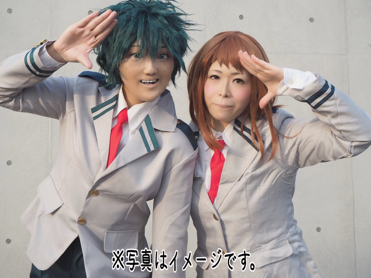 【cos】MHA 
-僕のヒーローアカデミア-  

緑谷出久👉ひぃ
麗日お茶子👉ゆぅり
Photo👉ひぃさん&amp;三脚Special thank you☺︎