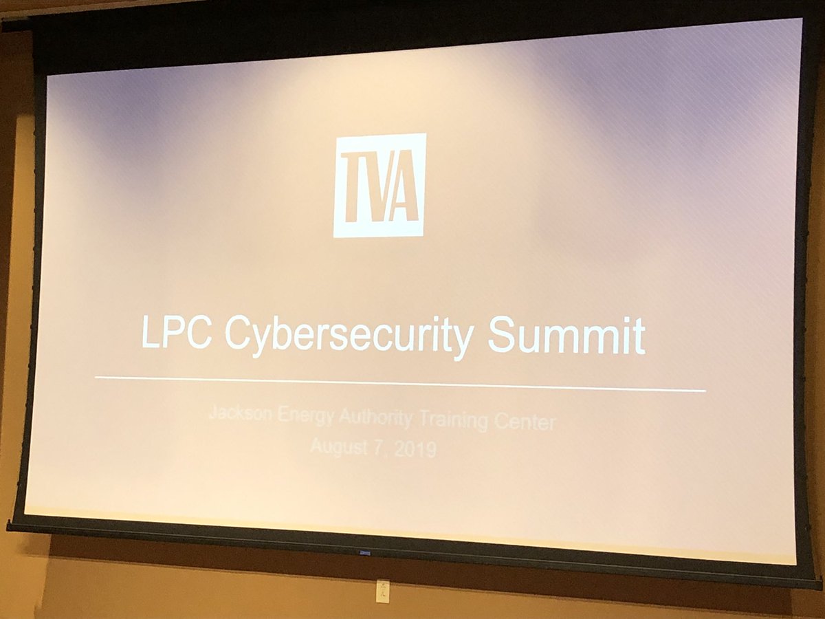It’s going to be a great day at the TVA West TN District Cybersecurity Summit.