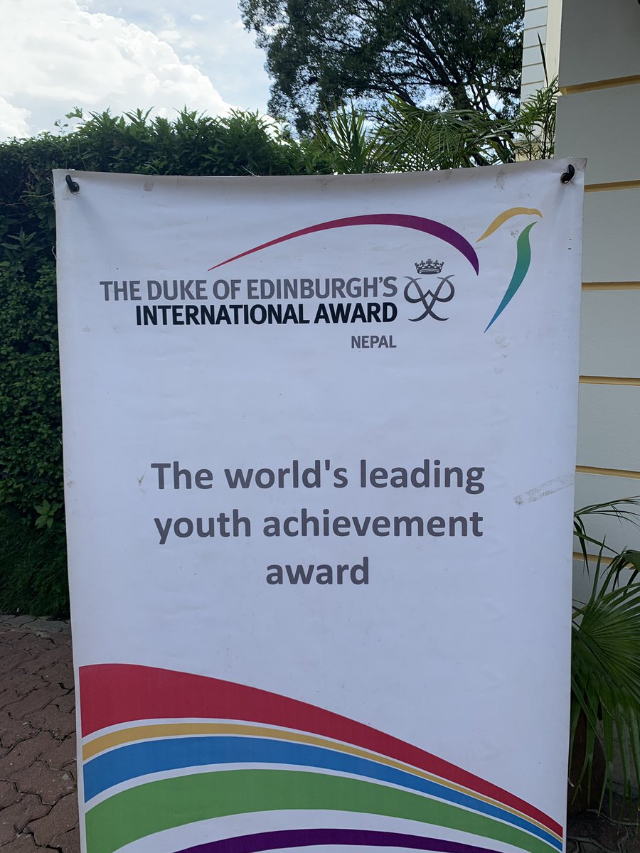 Richard_Nepal's tweet photo. The Duke of Edinburgh’s International Award has gone from 250 to 3000 participants in #Nepal in 4 years, helping young people learn community service &amp; leadership. Excellent speeches by gold award winners today. Great the scheme working to be even more inclusive. #UKNepalNextGen https://t.co/V6KwWAmka3