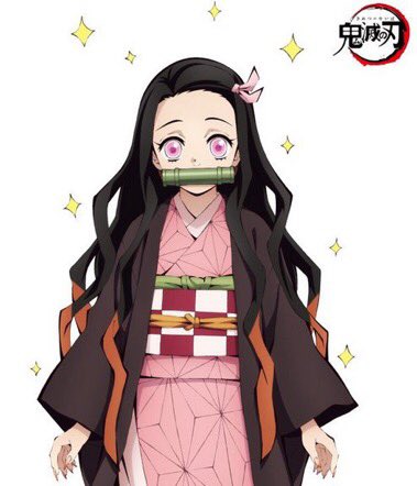 勉強だるい@アニメ好き！さんがTwitterに投稿した竈門禰豆子(鬼滅の刃)のイラスト。