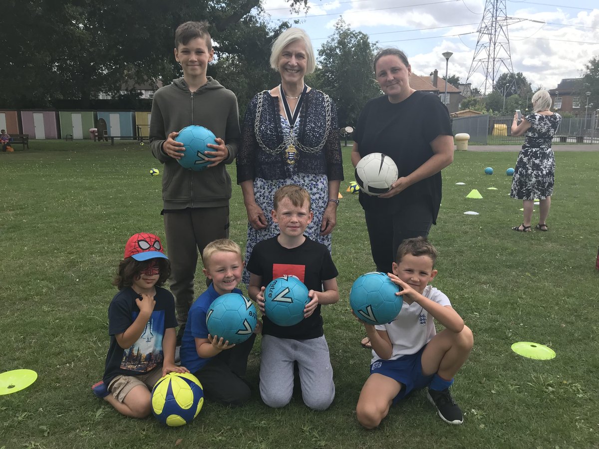 Here's the Mayor visiting Old Malden Children's Centre on #NationalPlayDay today!