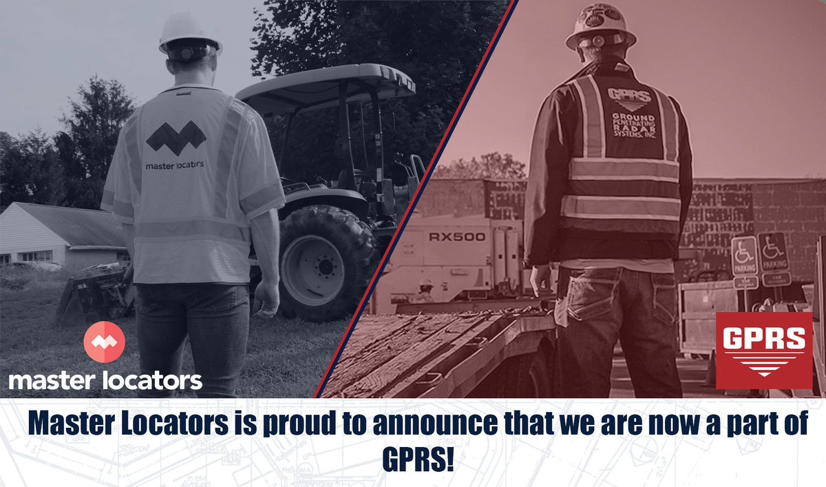 MasterLocators's tweet photo. Master Locators and GPRS are coming together to provide even better service to our customers. #privateutilitylocating #GPRS #Engineering #Construction https://t.co/LIPnUltttL