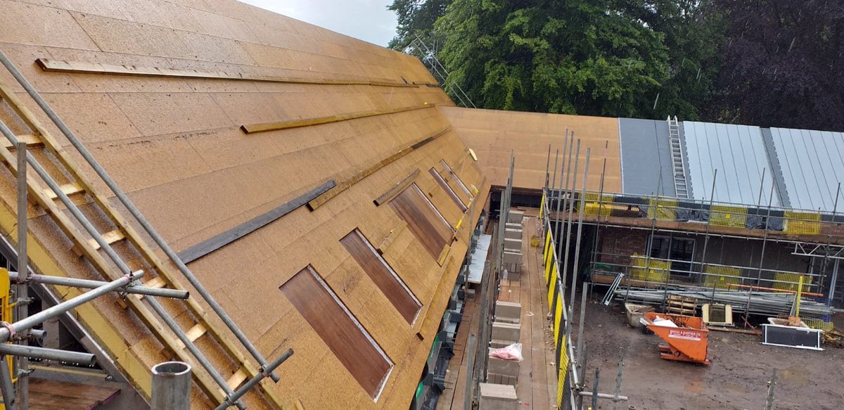 Rhodes Joinery &amp; Building Services are now into week 25 of this project over in Northwich, Cheshire.  This roof covers an area 52 metres long and is being prepared for a zinc coating.

For more information on our work, please call 01422 310093. #joinery #commercial