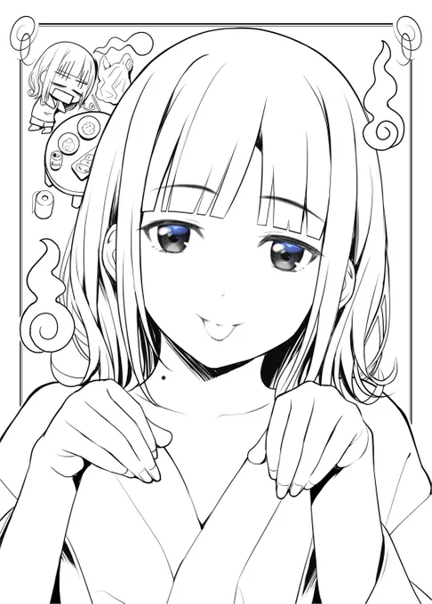 おまけ本から詩子お姉さんその3
ホラー回(幽霊編)のやつ～ #詩子あーと 