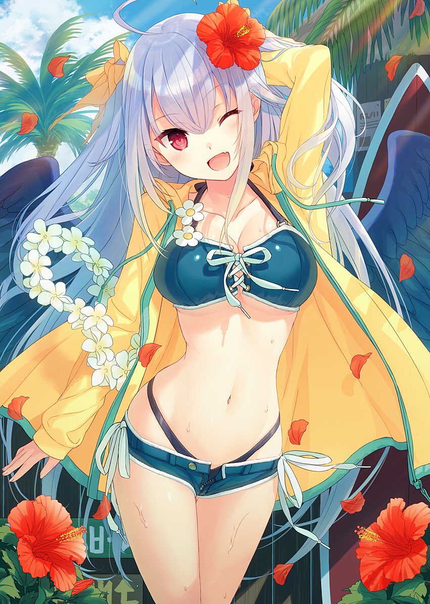 「【C69】夏コミのお品書きです!新刊は小悪魔さんを中心とした、夏らしさ満載のイラ」|八城惺架（シロ）のイラスト