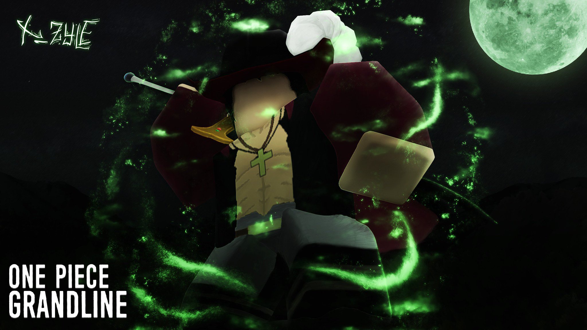 Xzyle On Twitter New Mihawk Gfx For One Piece Grandline Check Deviantart For High Res Version Feel Free To Use My Render But Pls Do Tag Me If You Do I D Like - 2048x1152 roblox gfx