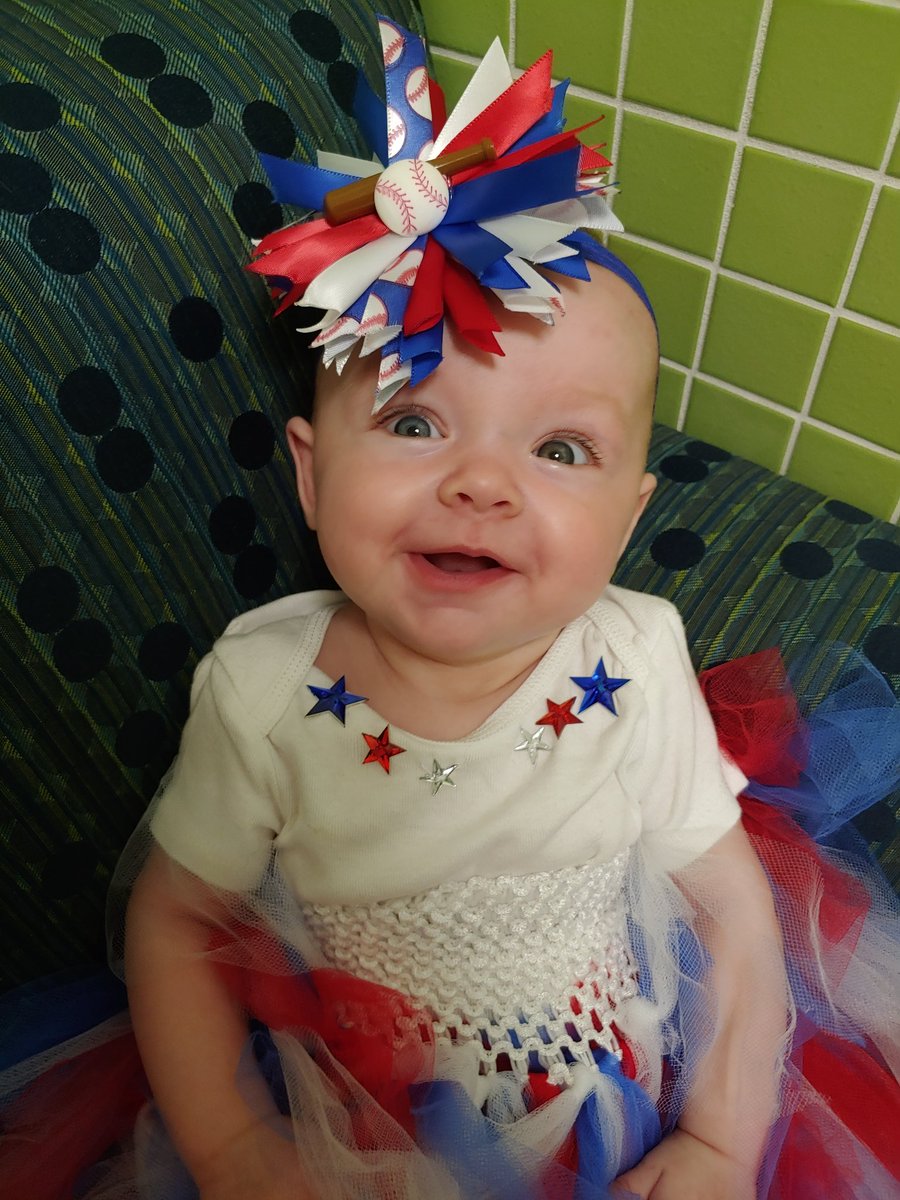thekropps's tweet photo. Hey @Rangers look for us in the left field bleachers at today's double header...  It's this cuties first #TexasRangers game! https://t.co/DasUQCG4Mf