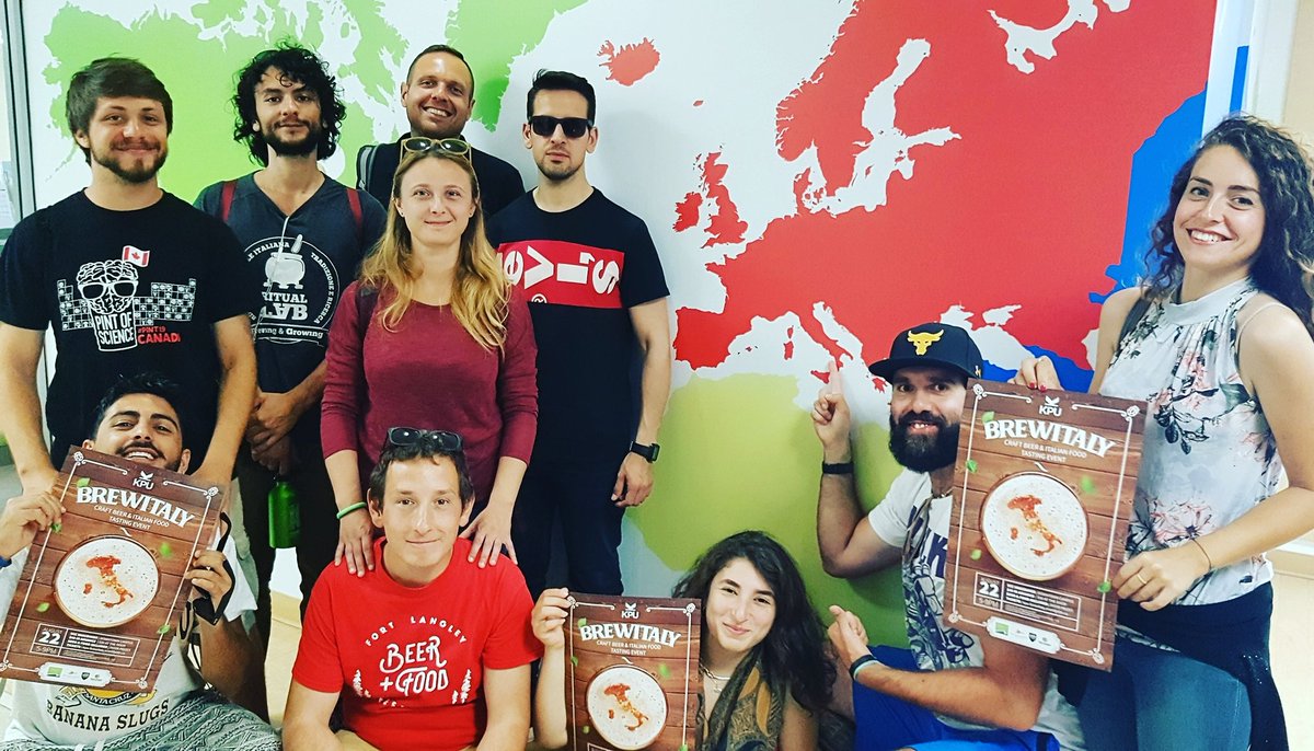KPUBrew's tweet photo. We're at @vccculinaryarts today doing a site visit for our upcoming event, BrewItaly, happening on Aug. 22, and we happened upon a great photo op!

Event details and tickets at: https://t.co/JTKUPEtUsN

#craftbeer #beertasting #beerandfood #culinaryarts @KwantlenU https://t.co/QzQlllIufB