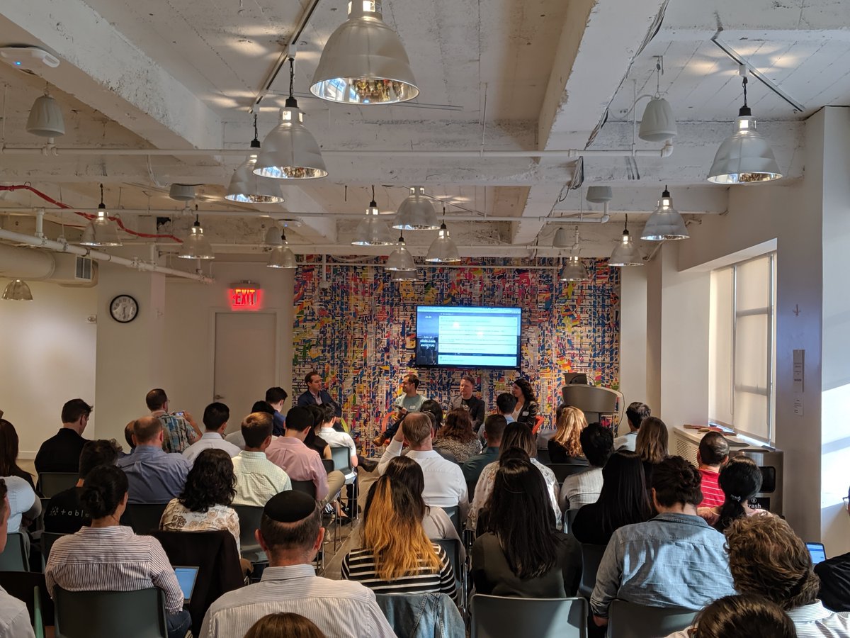 Had the pleasure of moderating last night's <a href="/NYC_TUG/">NYC Tableau User Group</a> discussion around hiring analytics talent. Thanks <a href="/amandaammonzon/">Amanda Monzon</a> <a href="/josh_tapley/">Josh Tapley</a> and Peter Gilks for making such a great panel! #NYCTUG