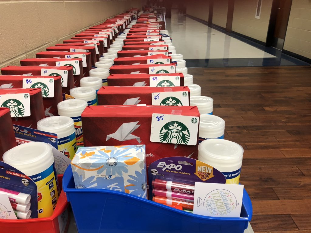 melani_mouse's tweet image. A huge thank you to our friends at Victory Church for providing Back to School baskets to our 200 plus New teachers! #pcsrocks