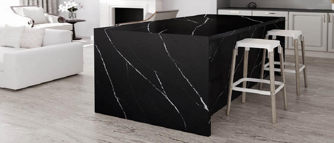 🔥S🔥I🔥L🔥E🔥S🔥T🔥O🔥N🔥E🔥 #SilestoneQuartz #Marquina #FavoriteEver #BlackAndWhite #Contrast #LookAtIt #ItsPerfect #MatchingVeins #MatchedMovement #DinnerPartyReady