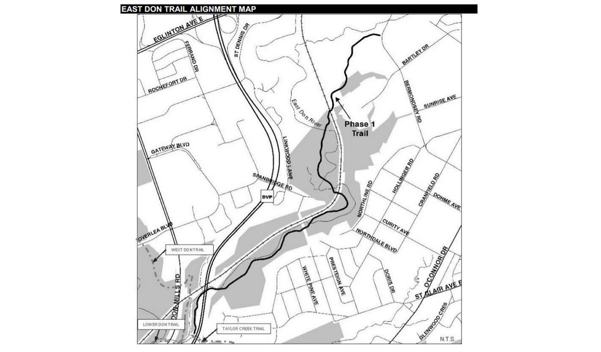 UPDATE -- East Don Trail Phase 1 statuson Monday (a stat holiday when construction crews were sure not to be there) i walked up the Phase 1 portion of the East Don Trail and took some pics #DonValley  #EastDonTrail[thread]