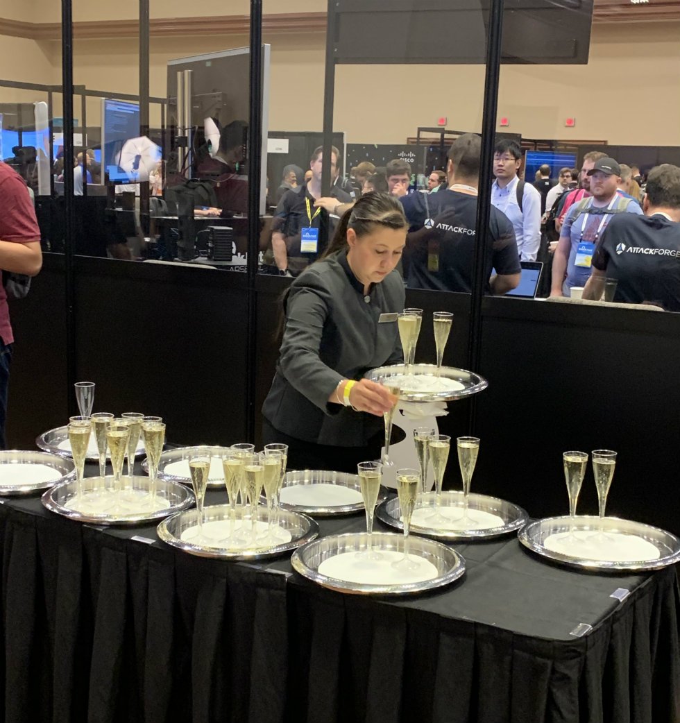 InspiredeLearn's tweet photo. The Black Hat Event exhibit hall in Las Vegas is in full swing. Visit us at booth #IC2002. Our team will be here until 7PM PDT! We look forward to seeing you! Catch our demos on PhishProof and our Security First Solutions plus promo giveaways until supply last. #BHUSA https://t.co/enDhZOwWTc