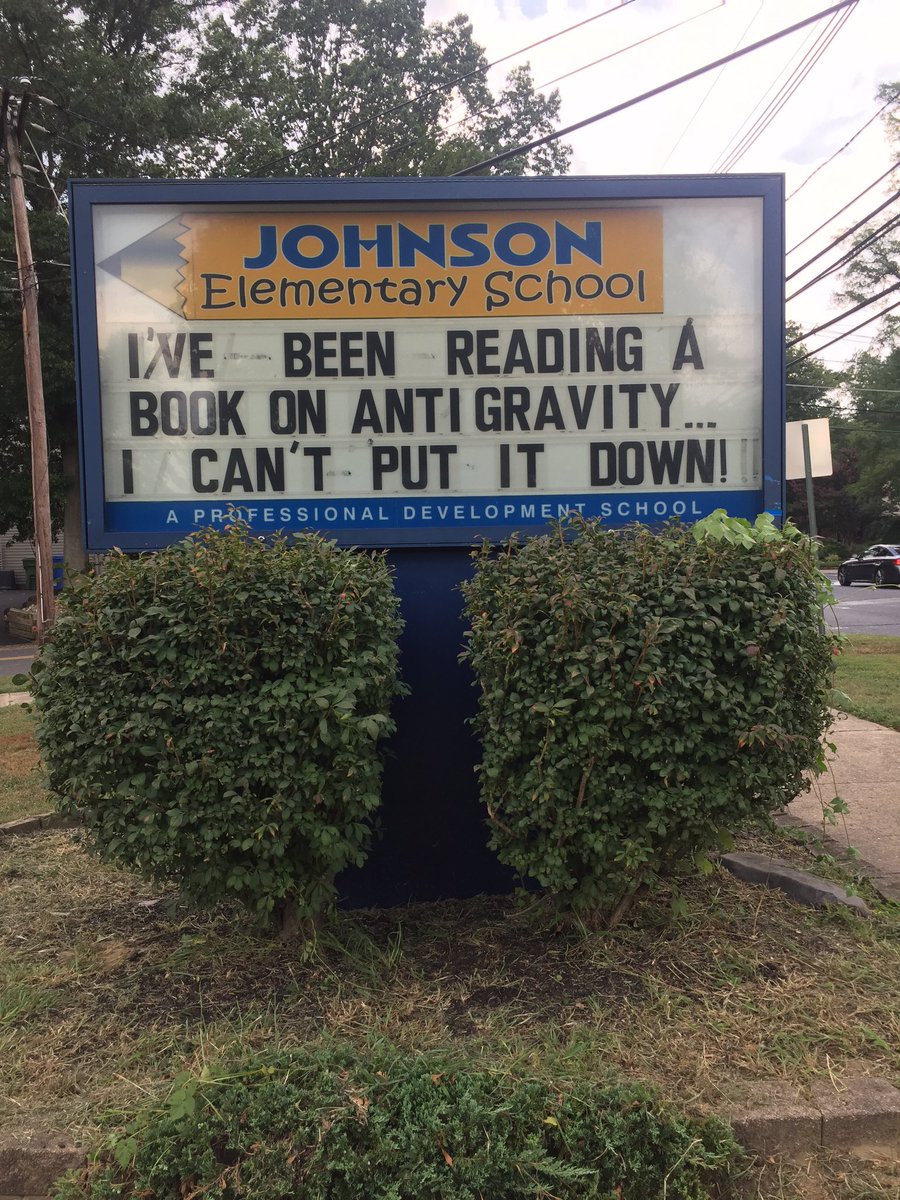 JJESOwls's tweet photo. Our newest book-based marquee message is up! https://t.co/hYX16JYfSy