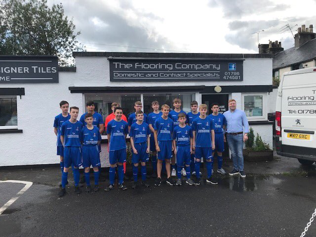 TFCStirling's tweet photo. The Flooring Company proud sponsors of milton 2004 for their upcoming 2019/20 season. 
Lads popped by the showroom today for a team picture with Business managing director James Kirkham. 

All the best for the season ahead lads⚽️ 
@TFCStirling https://t.co/SRBBPxjPyc