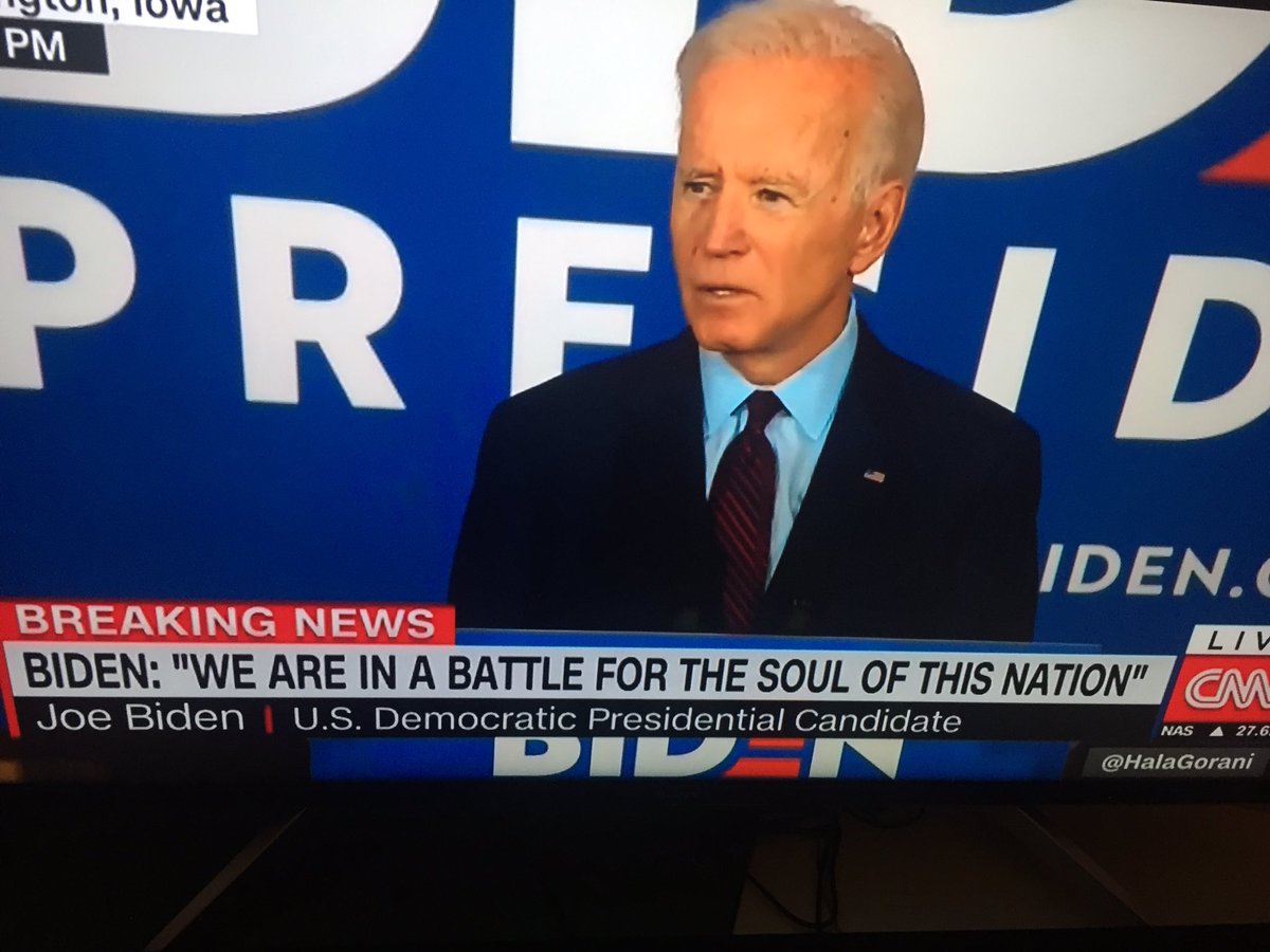 kasperschrijft's tweet photo. @JoeBiden in Burlington, Iowa, noemt @realDonaldTrump ‘a toxic tongue.’ https://t.co/rDx91cS5H9