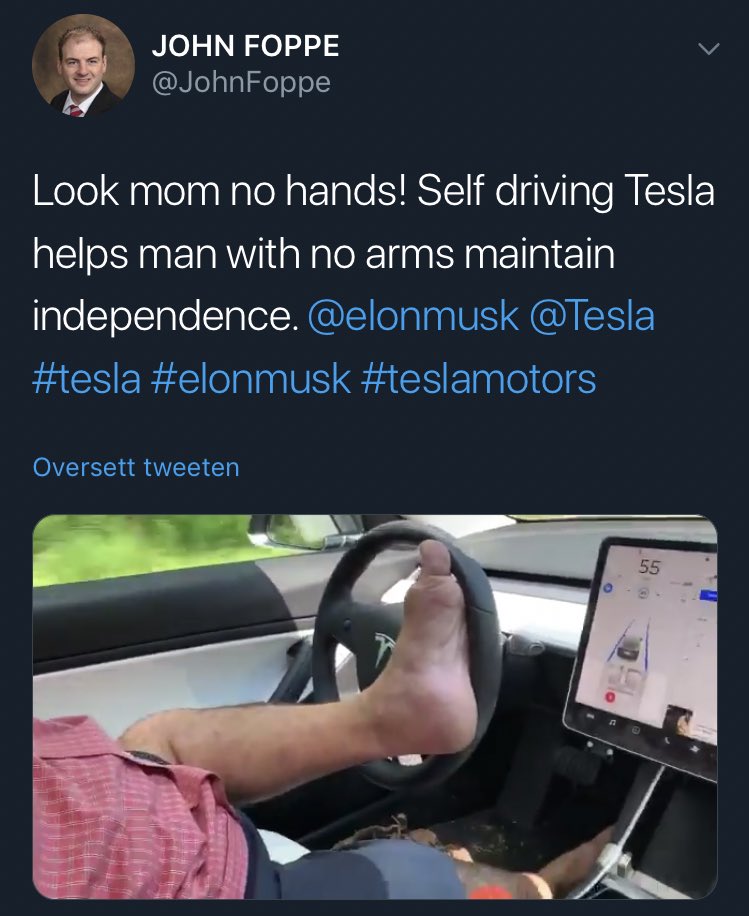 tweetmyinbox's tweet image. I believe @JohnFoppe deleted tweet &amp;amp; video, but saved copy if you or @NHTSAgov need it. Predictable Tesla «autopilot» abuse and completly reckless, endangering self &amp;amp; others. #TeslaAutopilotIssues $TSLAQ