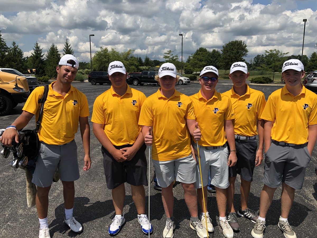 FindlayGolf's tweet photo. Boys team competed at the Walker Jones Classic today. They placed 6th with a score of 312. Grant Lane(74) Harry Hall(77) Nick Feighner(79) Ethan Lammers(82) Justin Hartman(83) Zach Harris(89). The boys had an all around good day. https://t.co/6RzKdvuB3y