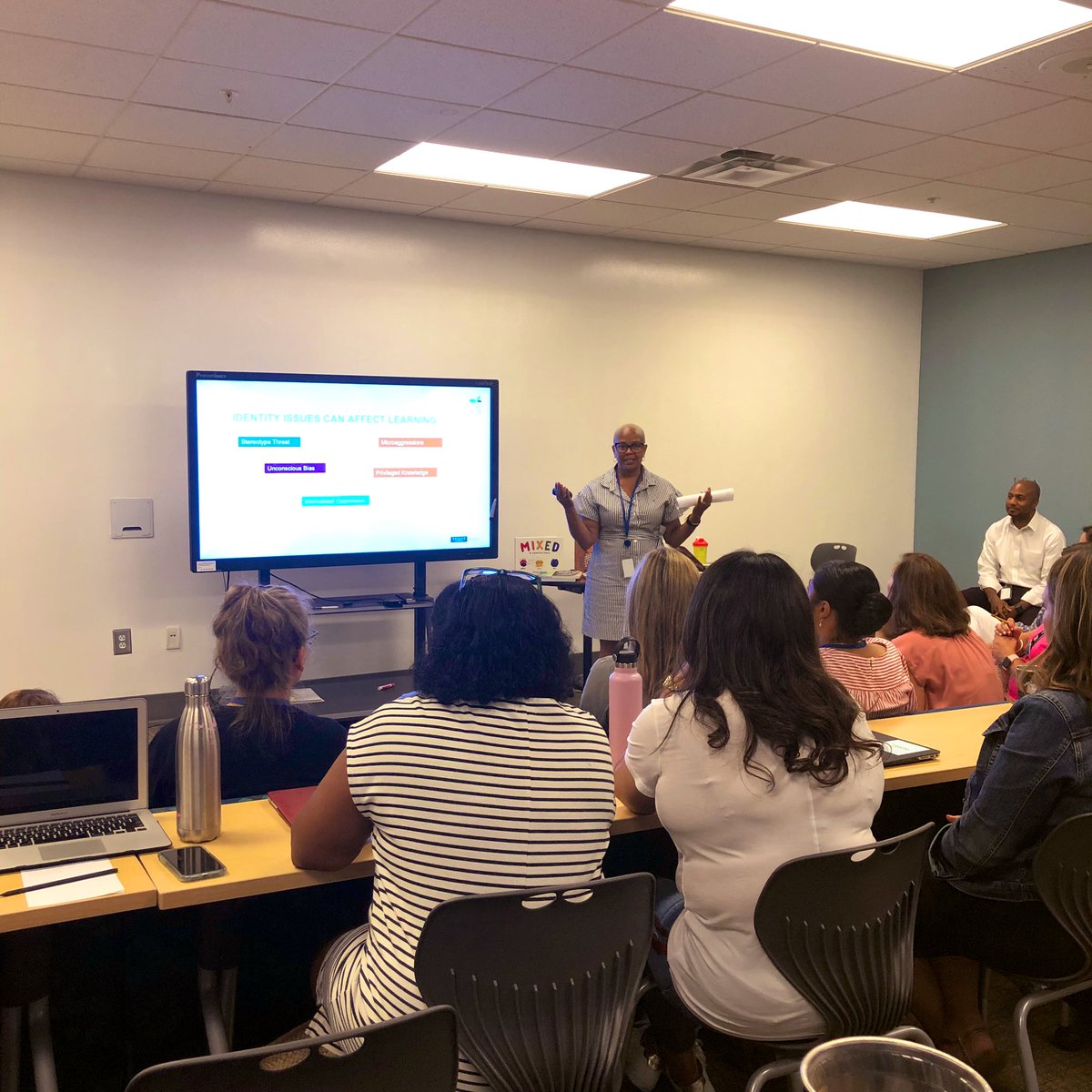 The Diversity, Equity, &amp; Inclusion session today was excellent thanks to <a href="/jdsears404/">jackie</a> and @BradBrown76  Our focus this year is creating a sense of belonging and significance for all students! #TrinityLearns #DiversityandInclusion