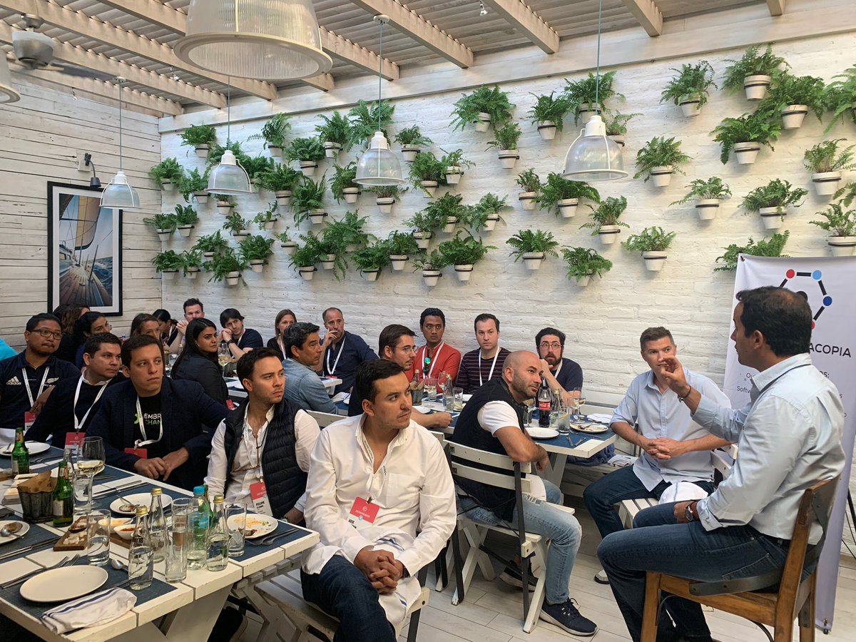 While panelists deliberate at the Quito selection panel, entrepreneur candidates had a chance to hear from <a href="/EndeavorEcuador/">Endeavor Ecuador</a> Board Member and TerraFertil Executive President David Bermeo. ISP results will be revealed this evening! #EndeavorISP