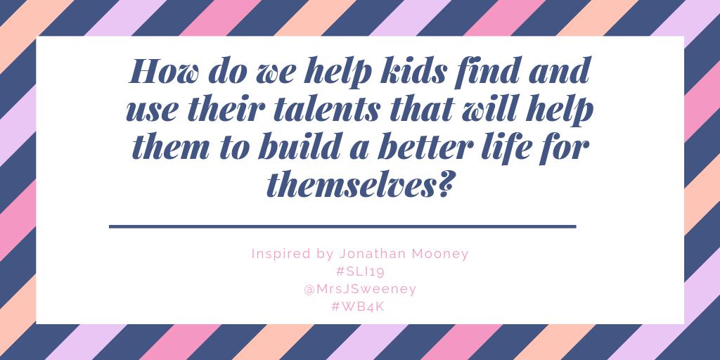 MrsJSweeney's tweet photo. @Julie_Causton #SLI19 #WB4K https://t.co/uJbDz2g5Rg
