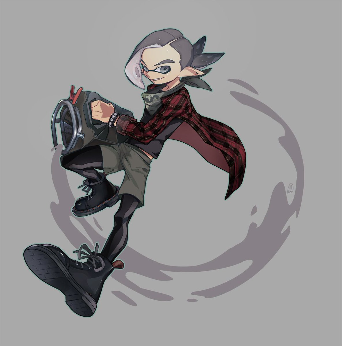 This was a commission for <a href="/NouveauHowler/">Howler</a>. I went with an an older looking inkling. I like the result.