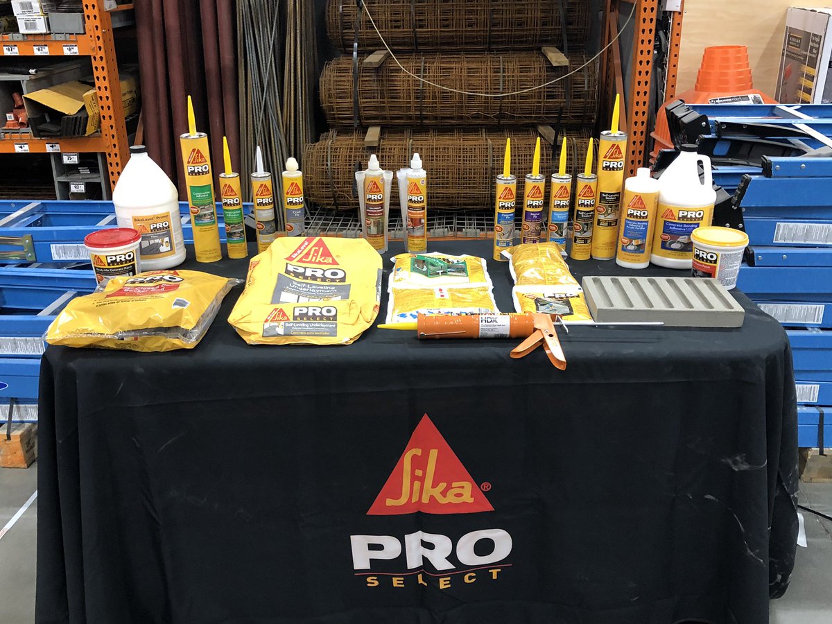 sikanortheast's tweet photo. Doing a flooring project? Try the SIKA Self leveling underlayment. A one-component highly fluid, durable cementitious underlayment for interior concrete, and cementitious substrates.  Ask any associate for details at your Home Depot today. https://t.co/Z0YdgsxN15