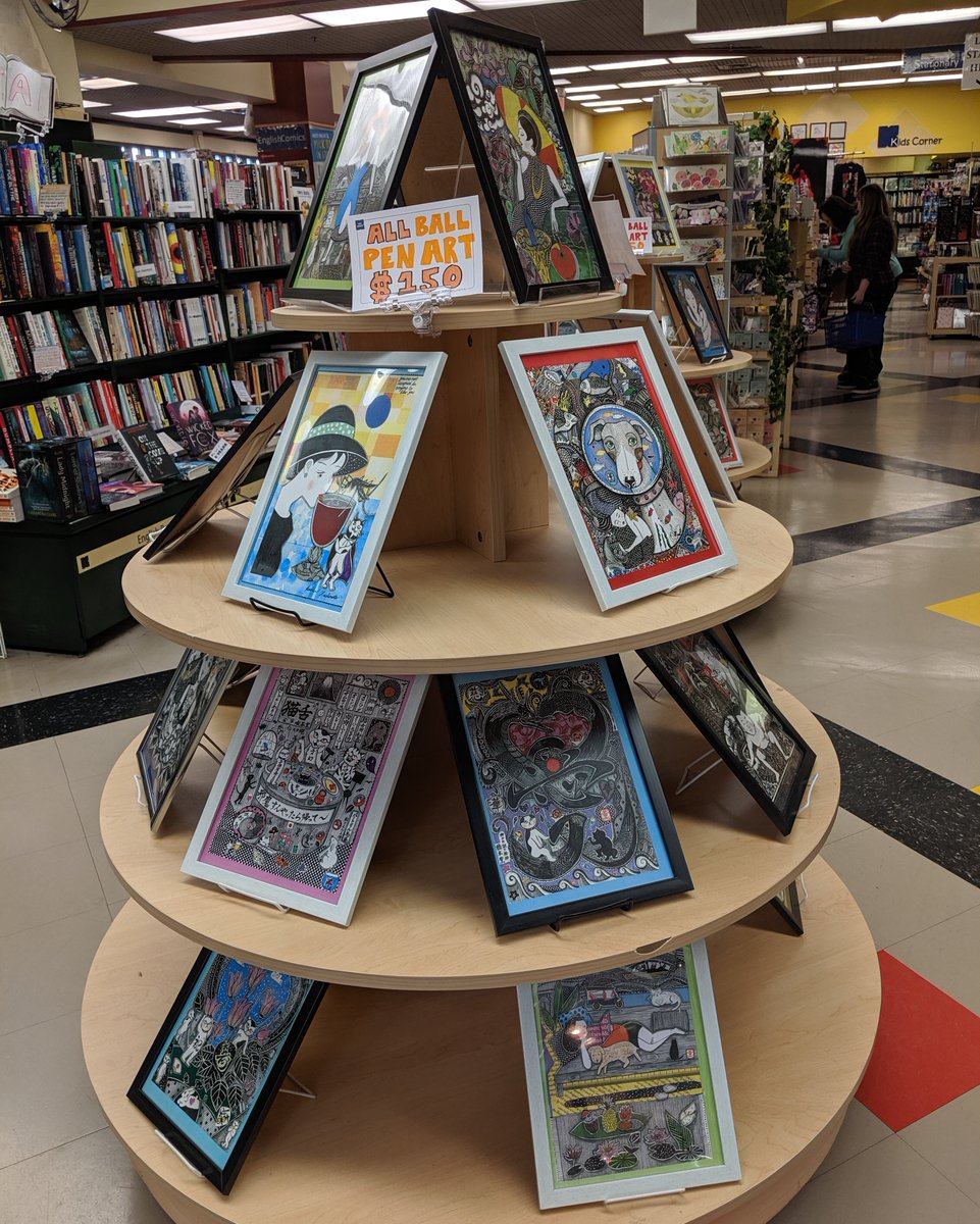 KinokuniyaUSA's tweet photo. Come visit Kinokuniya Chicago as we host #KaoruHashimoto in an Art Exhibition. A pen painter and artist from Japan, she has exhibited her work all over the world. Her artwork will be on display and available for purchase at our #Chicago location until 8/19.
#pen #art #exhibition https://t.co/eyYumVVBse