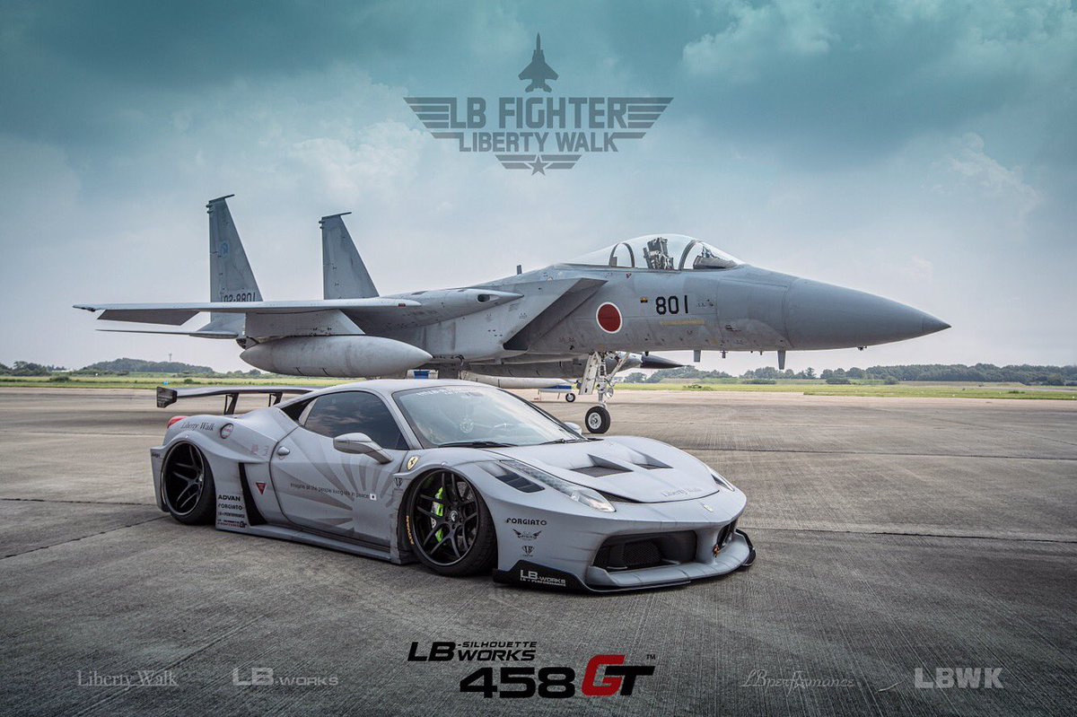 LBWK LBフェラーリ458   戦闘機風カラー？