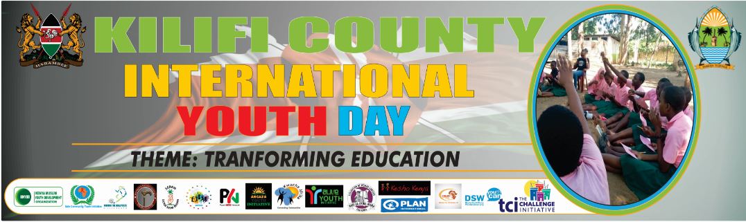 AngazaKilifi's tweet photo. This year's @KilifiCountyKE #InternationalYouthDay Theme is Transforming Education. Education especially to the youth is known to foster development of any community. 
The celebrations will be hosted by Kaloleni Sub-county on the 8th
@safecommunity4 @KMYDO_Kenya @PwaniYouth @ https://t.co/mFqEZMnKql
