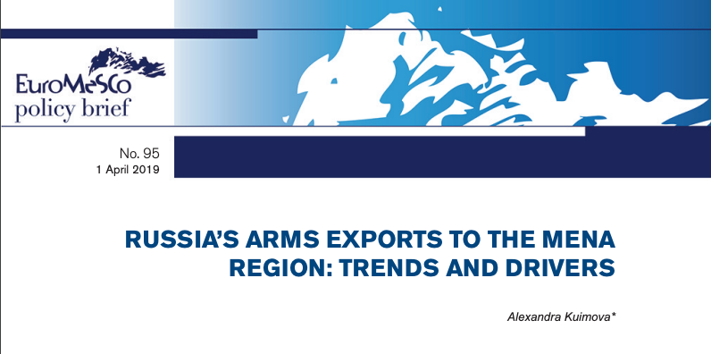 What are the trends and drivers of Russia’s 🇷🇺 arms exports to the MENA Region?

Check out <a href="/SIPRIorg/">SIPRI</a> <a href="/alex_Kuimova/">Alexandra Kuimova</a> policy brief for <a href="/IEMed_/">IEMed</a> ➡️ bit.ly/2uGbxdD