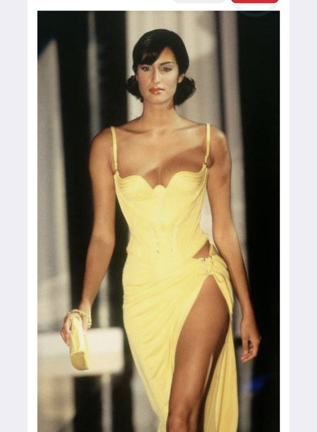 maya jama orange dress