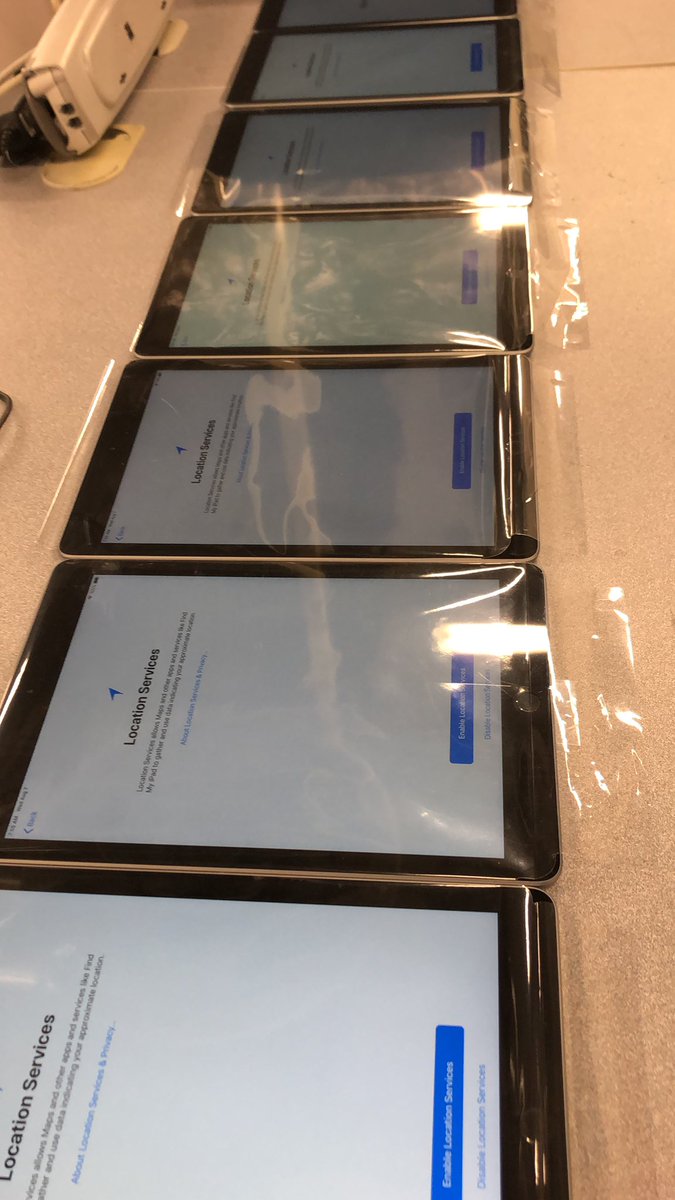 TssDustin's tweet photo. Getting those iPads ready for our kiddos to return!
#tss #worklife #howispentmysummer https://t.co/VQ9KT9aKNk