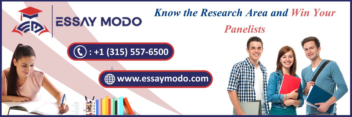 EssayModo's tweet image. Understand research area of your panelists; their work style, and interpersonal dynamics among those involved

Send your mail at
info@essaymodo.com

Have Any Question ?
Call +1 (315) 557-6500

Visit : essaymodo.com

#buyessayonline
#buyessay