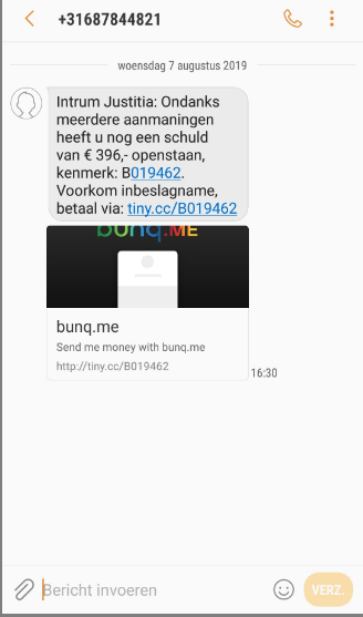 POL_Enschede's tweet photo. Meerdere mensen contacten ons om een ontvangen smsbericht voor het betalen van een aanmaning à €396,-. Dit is phishing, open het bericht niet en blokkeer afzender.
#Phishing #waarschuwanderen #intrumJustitia #Enschede https://t.co/dUjT9AgZ8C