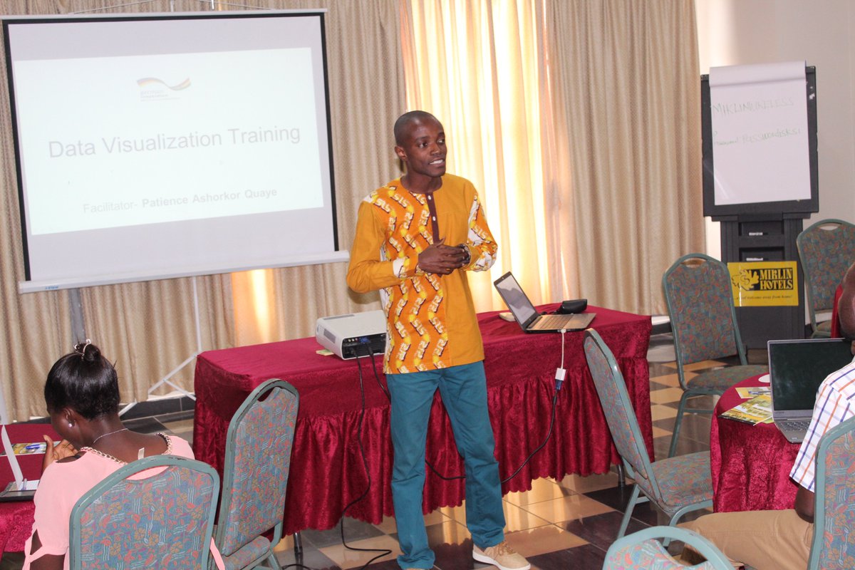CodeforGhana's tweet photo. Our team of facilitators in collaboration with @giz_ghana is in Kumasi today and tomorrow to train a number of journalists and members of staff of CSOs in data analysis and visualization. 
The goal is to help them include data visualization in their reporting on the SDGs. https://t.co/mh5v30FGwM