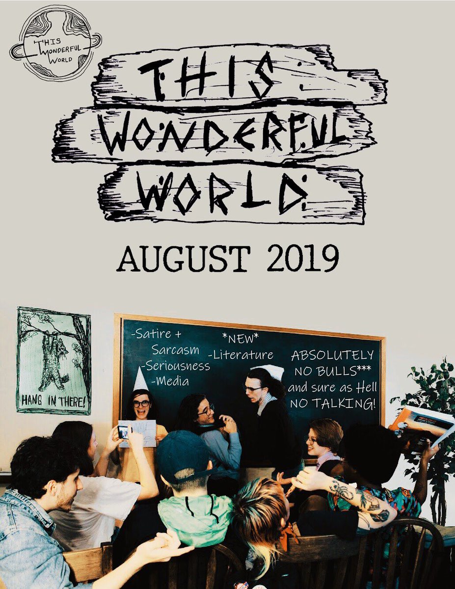twwcollective's tweet photo. Help yourself out &amp; read the August issue of This Wonderful World. We promise that you’ll feel ready to take on the world or your money back 💰
Click the link https://t.co/48KAfSya9a https://t.co/1LdlFuuODN