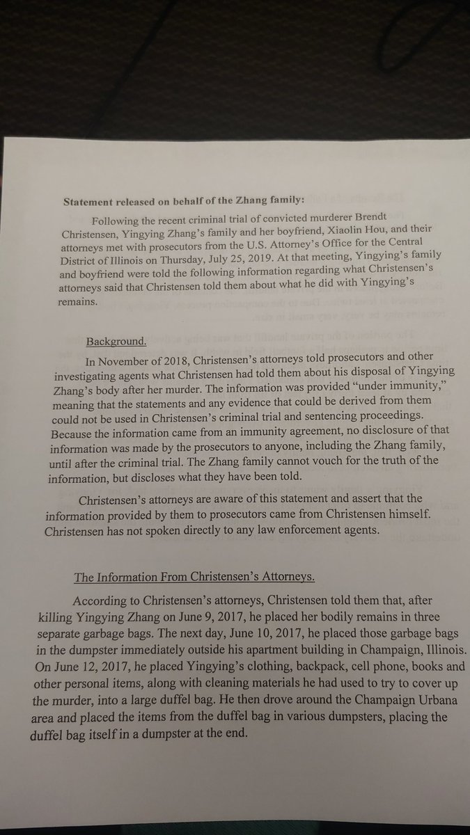 AaronEadesTV's tweet image. Statement from family's lawyers: @WCIA3